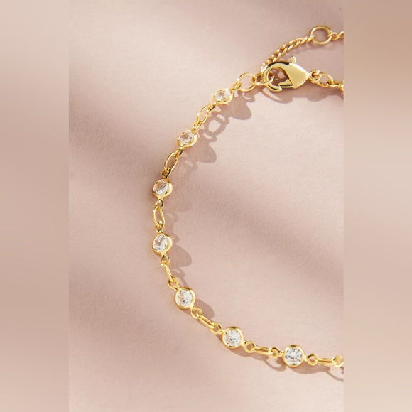 NWT Stone Link Bracelet By Anthropologie - Picture 2 of 2